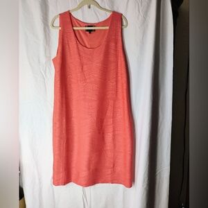 Slinky Brand Coral Sheath Midi Dress